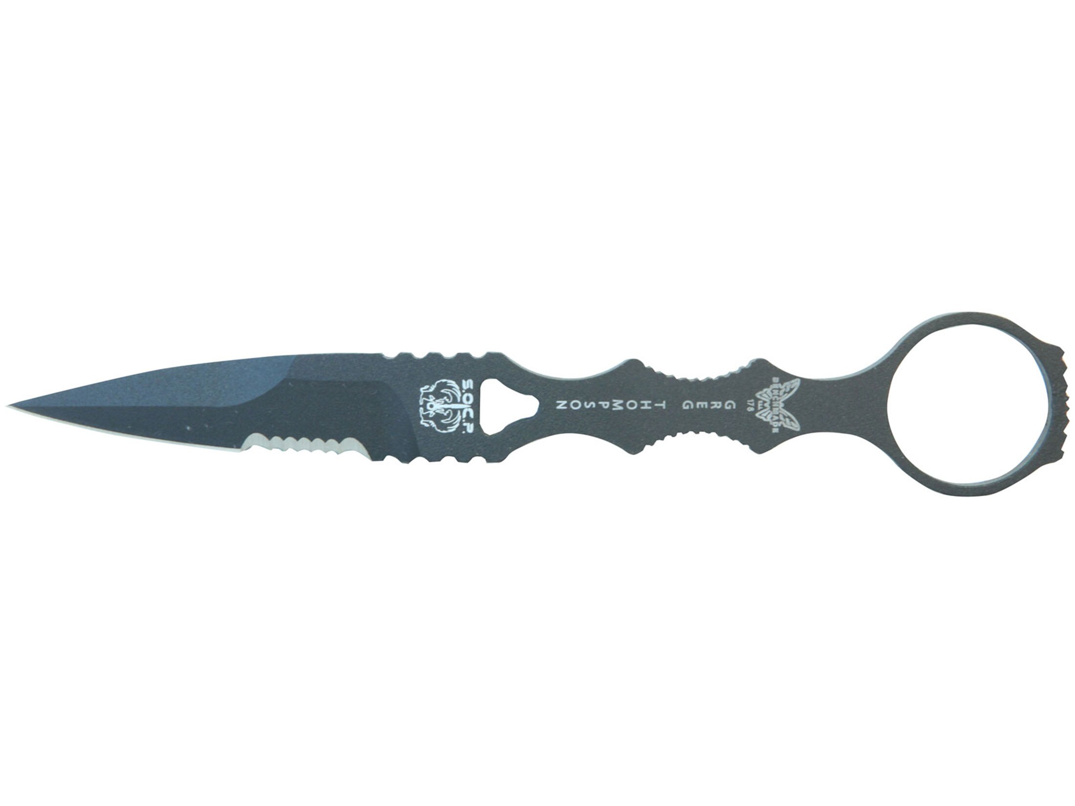 実物 BENCHMADE SOCP 178 セレーション Benchmade 178 SOCP Dagger 7.25 Skeletonized Serrated Drop Point 440C